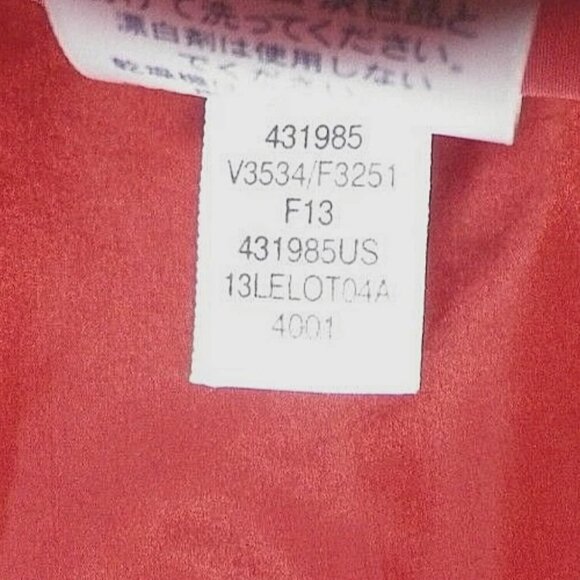 Women's XS 2-4 Lands' End Shimmer Down Coat Puffer Burgundy Orange Hood - Picture 9 of 16